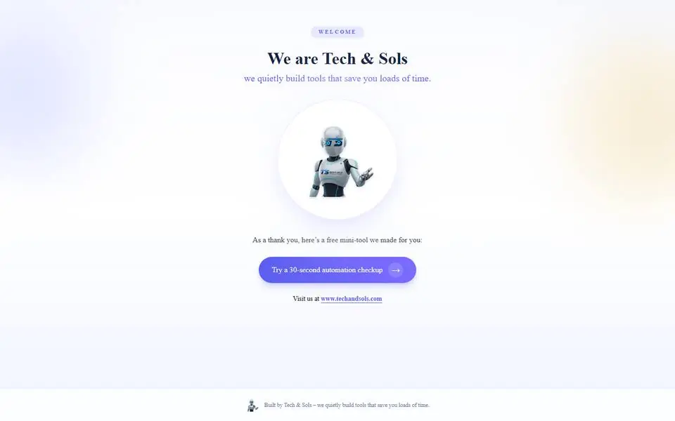 QR Tech Sols website homepage